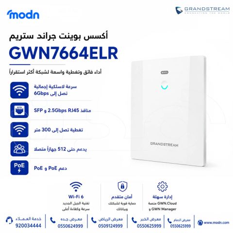 أكسس بوينت جراند ستريم GWN7664ELR لتغطية واسعة