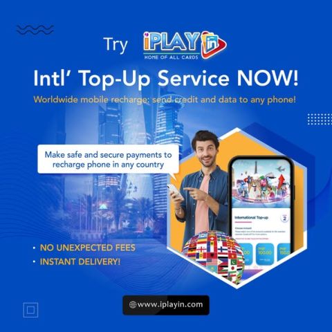 Try iPLAYin intl’ Top-Up Service NOW! 