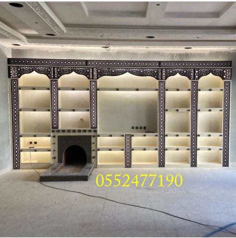 مختصصون في عالم تصميم ونتنفيذ احدث يكورات المشبات رخام وحجر وخشب 