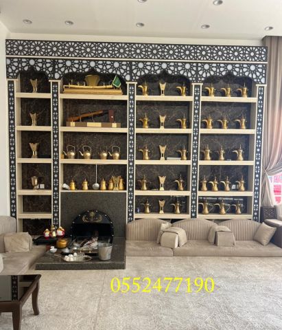 مختصصون في عالم تصميم ونتنفيذ احدث يكورات المشبات رخام وحجر وخشب  10