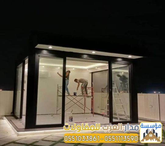 تنفيذ ملاحق ومجالس فاخرة | بناء مجالس خارجية للفلل بالرياض  4