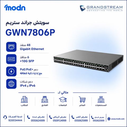 سويتش جراند ستريم GWN7806P  عندما تحتاج شبكتك إلى أداء قوd