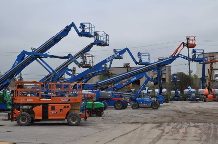 مان لفت للايجار رافعه عمال للايجار  Manlift for rent  2