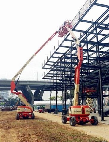 مان لفت للايجار رافعه عمال للايجار  Manlift for rent  4