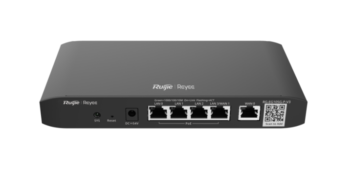 راوتر ريجي Reyee RG-EG105G-P-V3 – أداء قوي لدعم حتى 100 مستخدم 3
