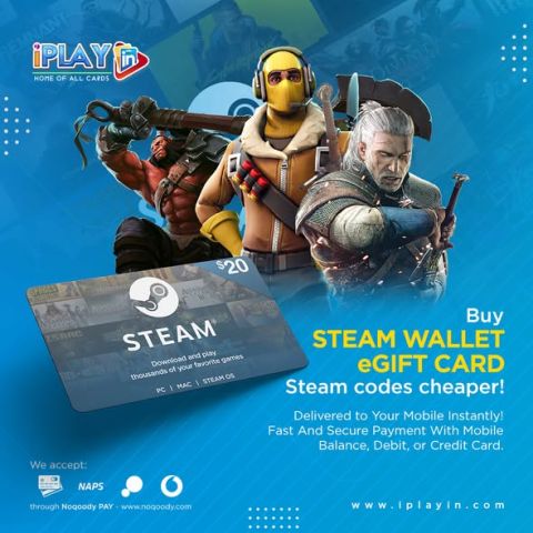 Buy Steam Wallet eGift Card, Steam codes cheaper!