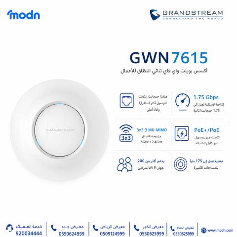  أكسس بوينت جراند ستريم GWN7615 – تغطية واسعه 