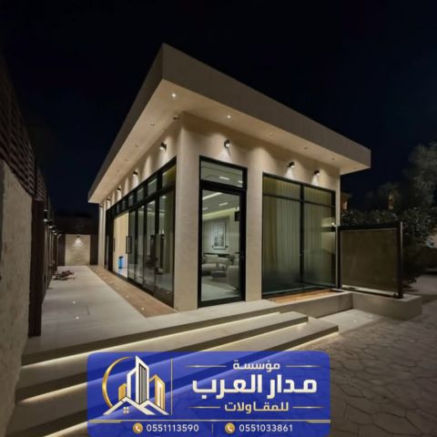 تصميم وتنفيذ ملحق خارجي فخم بالرياض 0551033861