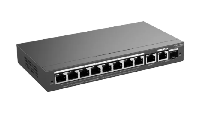 سويتش ريجي Reyee RG-ES210GS-P بـ10 منافذ ودعم PoE 3