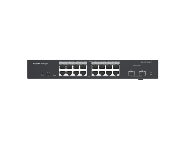 سويتش ريجي Reyee RG-ES218GC-P بـ18 منفذ Gigabit ودعم +PoE 2