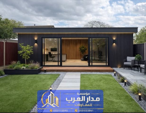ملحق خارجي زجاج في الرياض | تنفيذ مجلس بواجهة زجاجية 0551033861