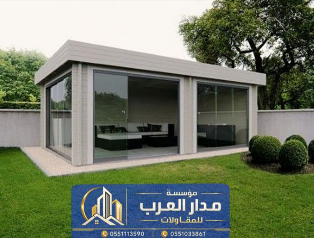 ملحق خارجي زجاج في الرياض | تنفيذ مجلس بواجهة زجاجية 0551033861 3
