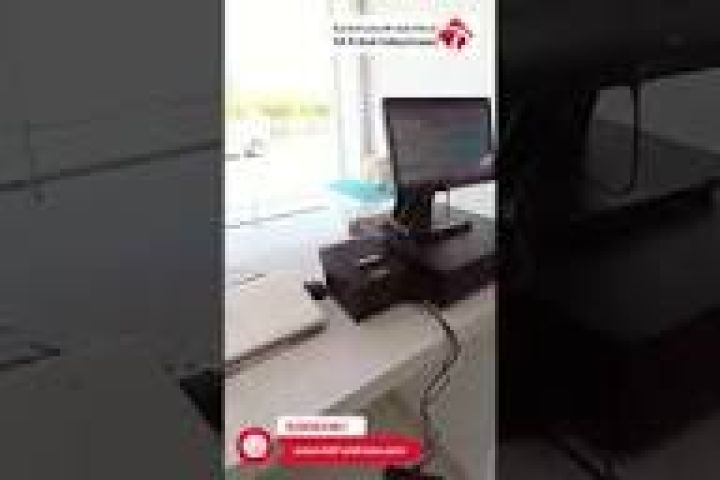 طقم كاشير كامل بالشاشة والطابعة والباركود والدرج النقدي 9