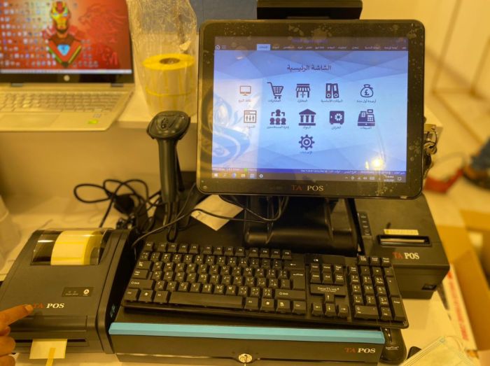 جهاز كاشير مكتبي مع البرنامج للتموينات 2